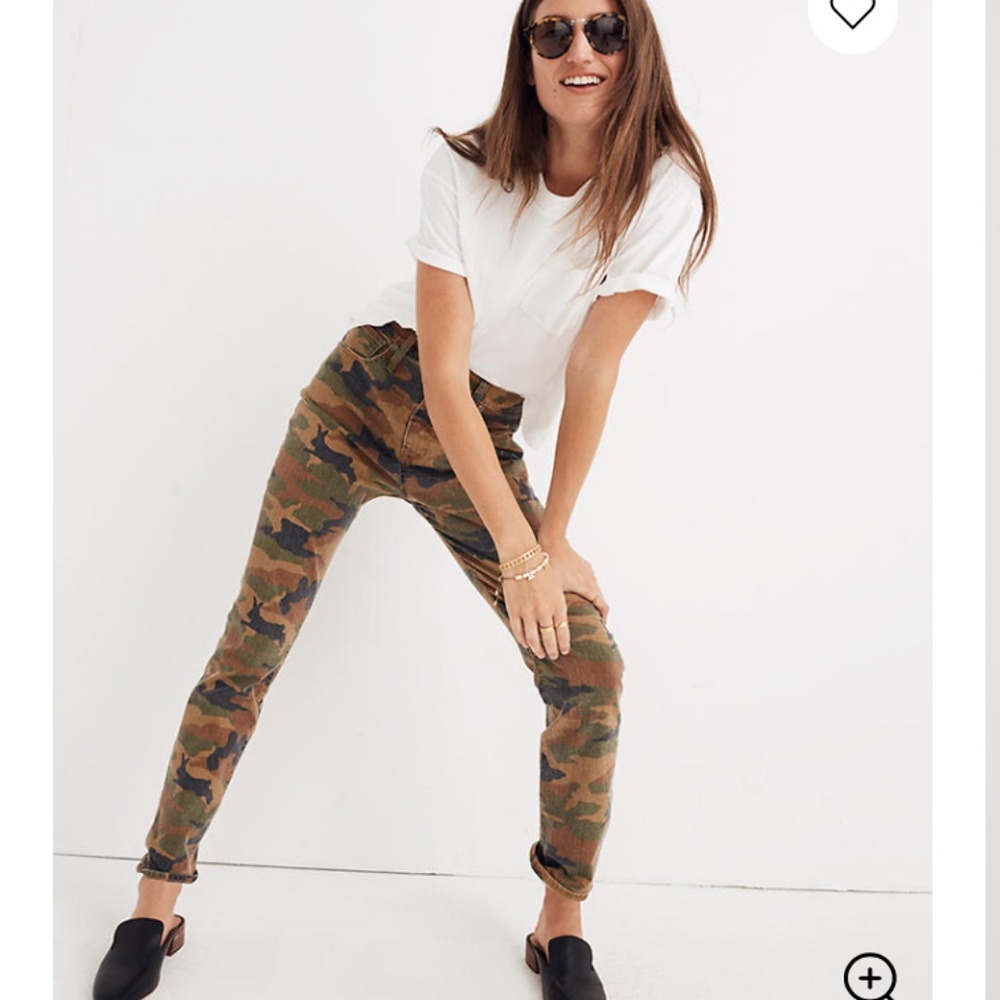 NWT Madewell Jean in Cottontail Camo